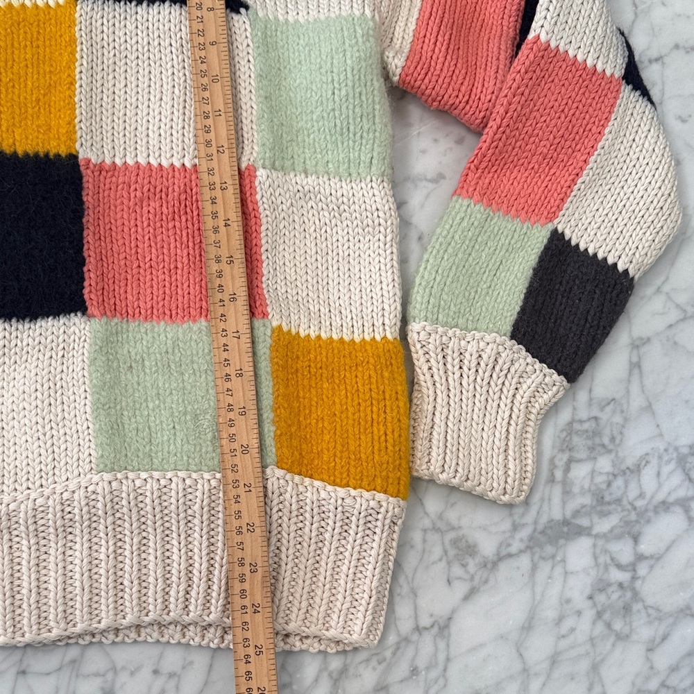 Tory Burch Patchwork Knitted Juper Patchwork Wool… - image 2